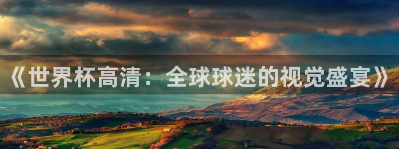世界杯决赛预测：《世界杯高清：全球球迷的视觉盛宴》